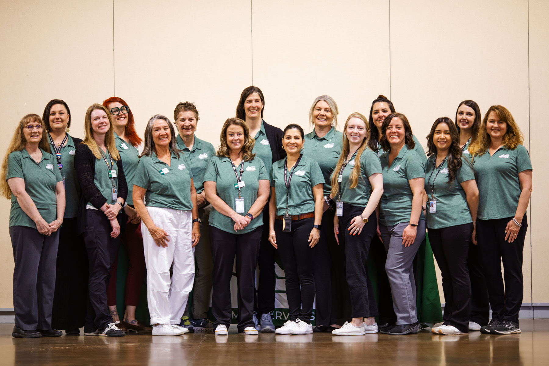 Image 2: The Office on Aging staff members pose before the event starts.