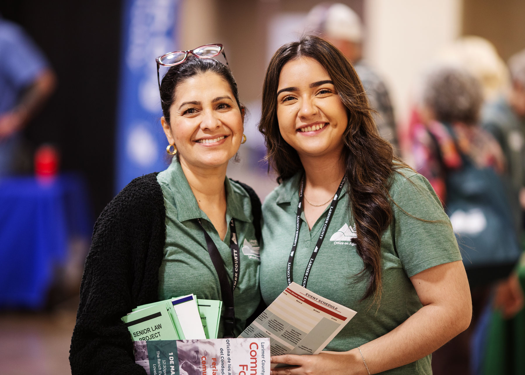 Image 3: Carolina Quiñonez and and Aneliz Juarez from the Office on Aging.