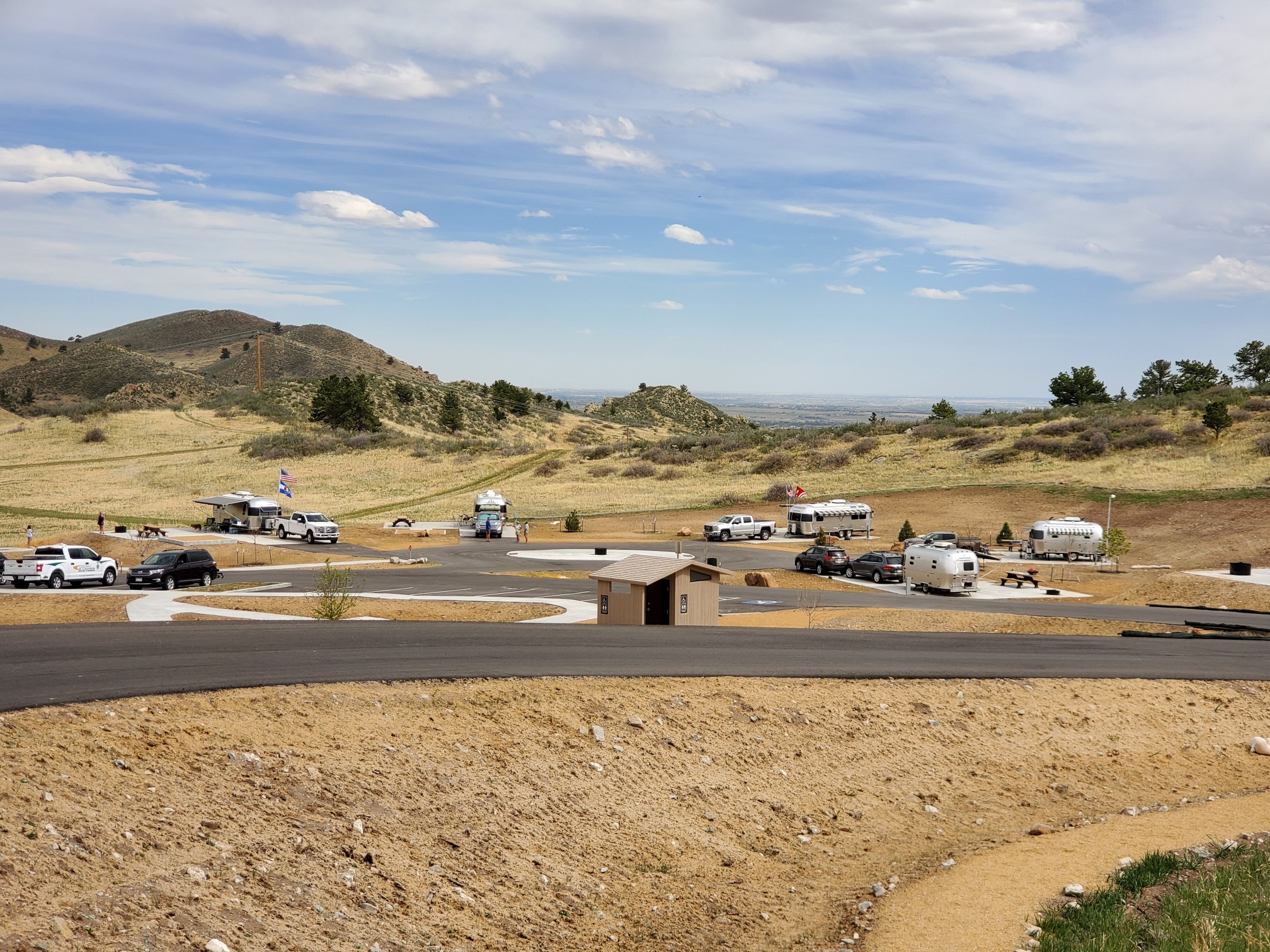 Image 3: Colorado Airstream Club does a test run of Sky View Campground in advance of the campground's public opening on May 20th.