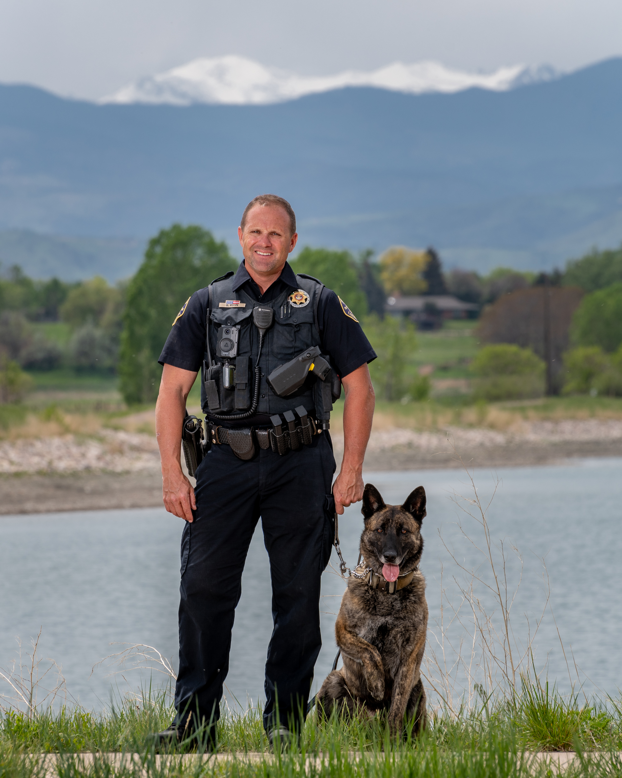Image 2: Deputy Dave Feyen and K9 Dox (Dutch Shepherd)