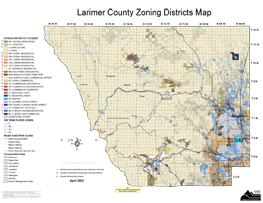 Mappa della zonizzazione della contea