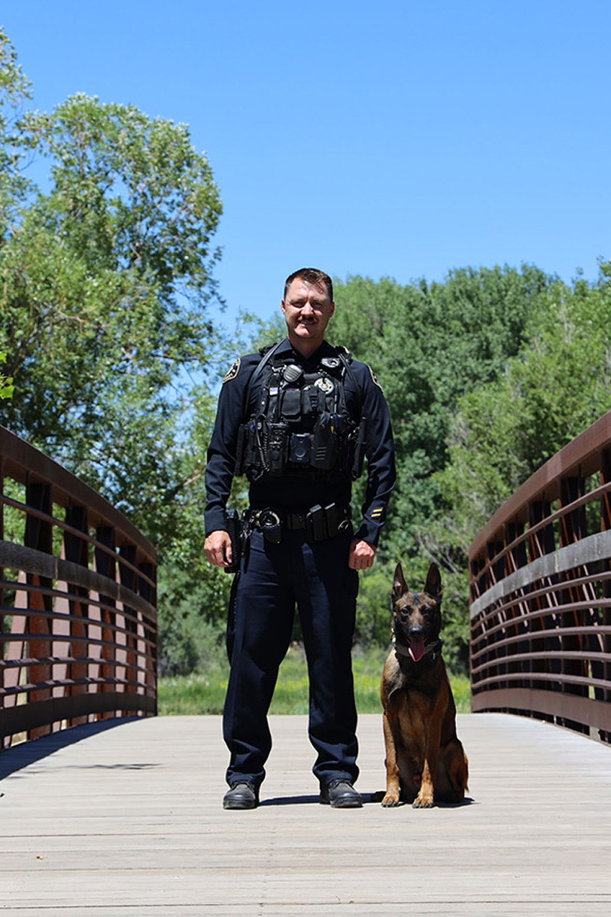 Immagine Vice Aaron Hawks e K9 Hyde (Belgio Malinois)