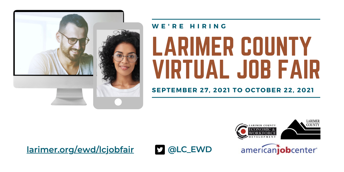Bild 1: Virtuelle Jobmesse in Larimer County