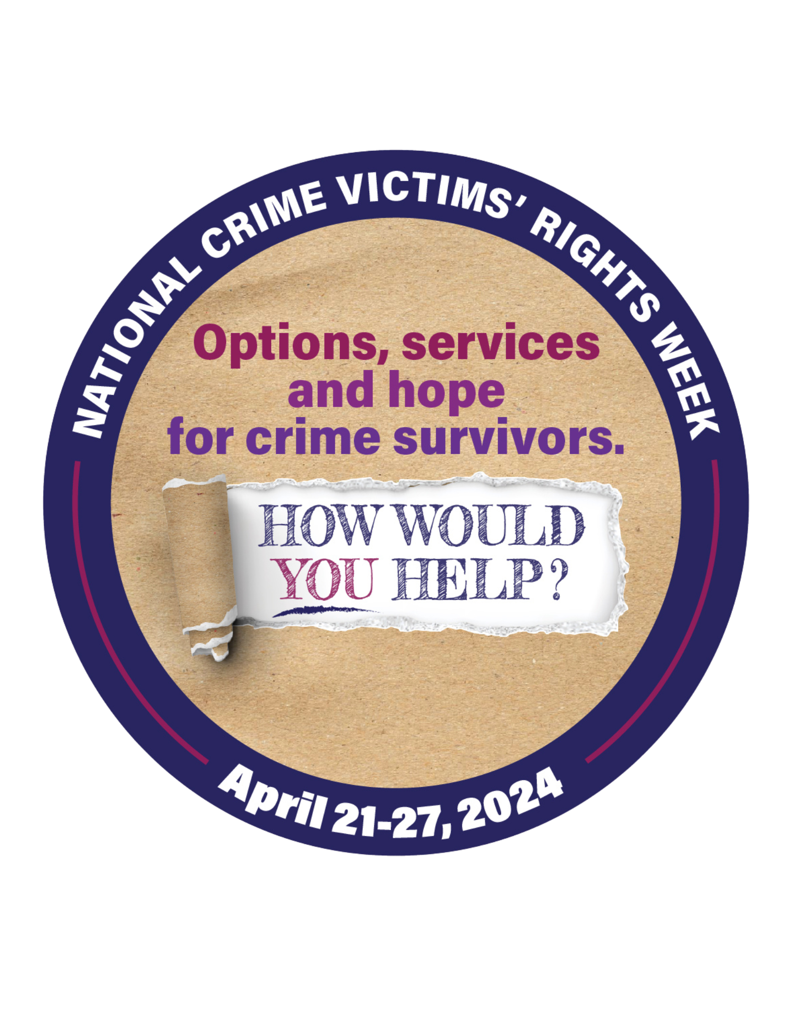 Afbeelding 1: Nationale Week van de rechten van slachtoffers van misdrijven