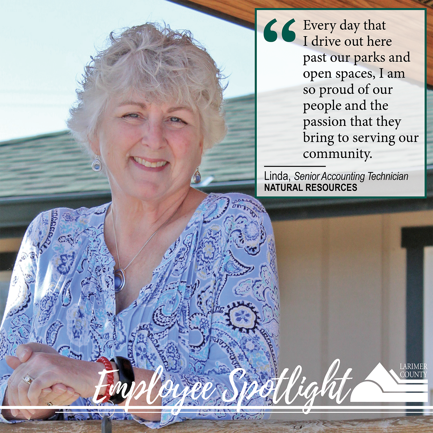 Image 14: "Every day that I drive out here past our parks and open spaces, I am so proud of our people and the passion that they bring to serving our community. And not just our local community, we reach people from all over Colorado and beyond."