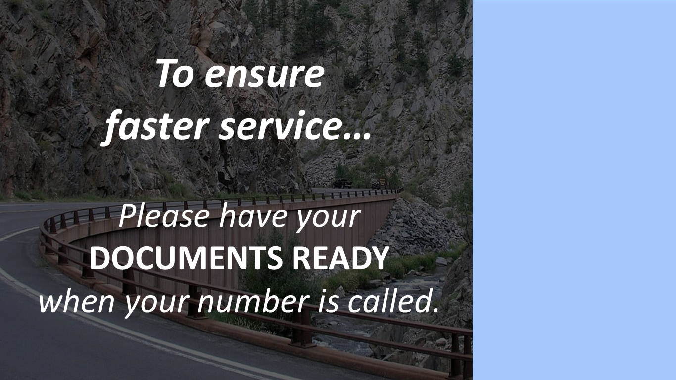 Vehicle Licensing Slideshow Estes Park Larimer County