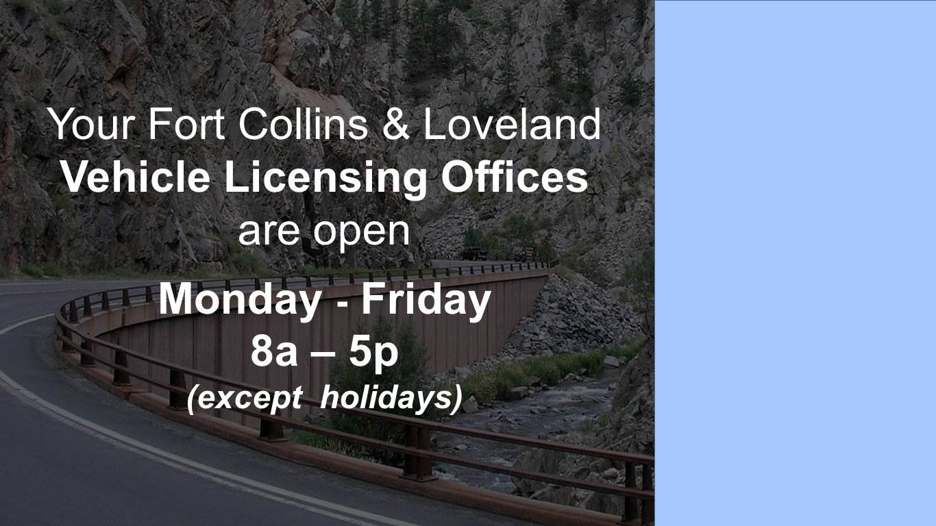 Vehicle Licensing Slideshow Estes Park Larimer County