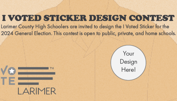 I voted sticker design contest open to Larimer County high schoolers