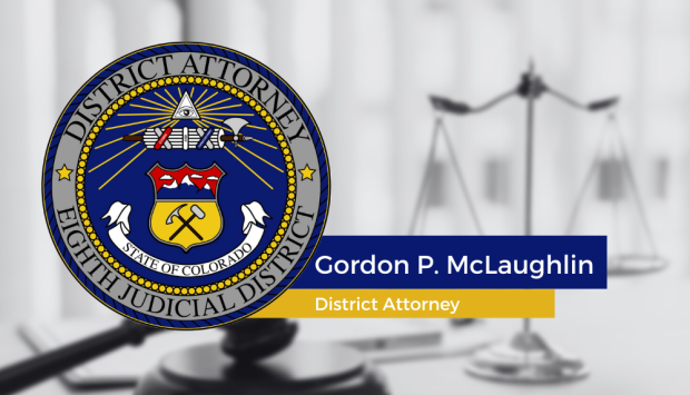 Sceau du procureur de district. Procureur de district de Gordon P. McLaughlin