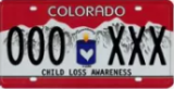 Child Loss Awareness Plate