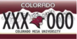Mesa University Plate