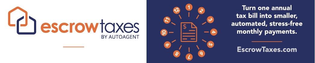 Banner to advertise the new EscrowTaxes service