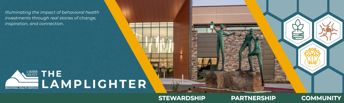 Graphic for The Lamplighter, Larimer County Behavioral Health Services' newsletter