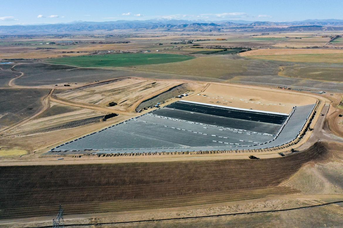 Complete construction and liner installation in the first cell at the North Landfill