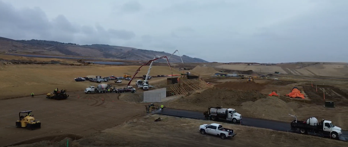Earthwork and initial construction of the Central Diversion & Transfer Station at the Taft Hill site