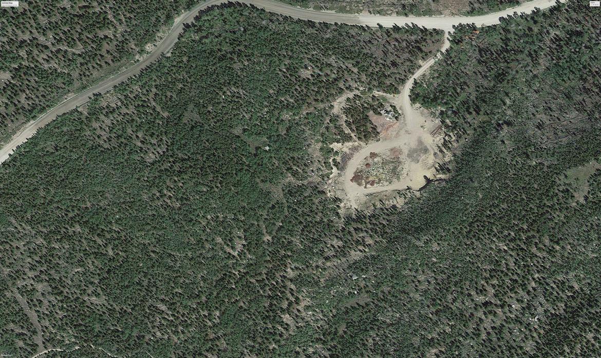 Aerial view of existing site conditions