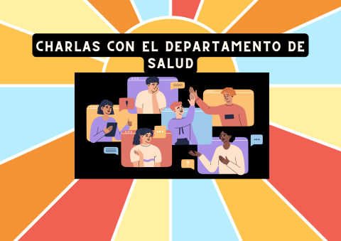 Charlas picture of people talking graphic design