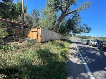 Douglas Road Fence Blue Sky