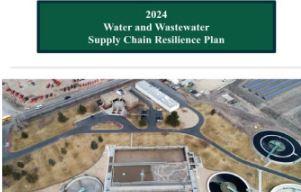 Title page picture of the Supply Chain Plan. Shows Aerial view of a building