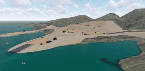 A illustration of parking and access to the reservoir at Chimney Hollow Open Space