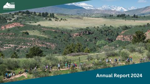 The cover of the 2025 annaul report for Larimer County Department of Natural Resources