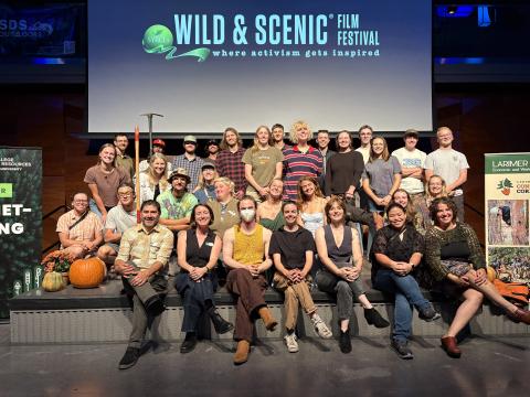 LCCC Alumni on stage after films