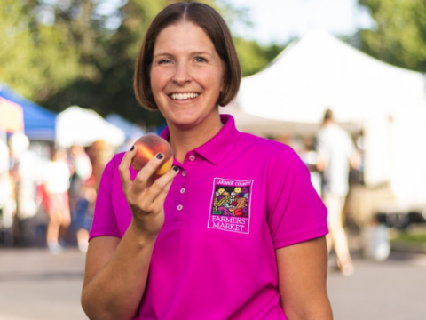 Larimer County Farmers' Market Staff Member Alison O'Connor