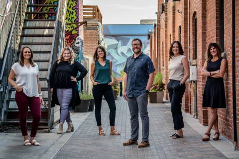 CareerRise Team Fall 2022 CareerRise Team: Left to Right, Nicole Surber, Sandra Jackam, Monica Gingerich, Cody Andrews, Tanya Perry, Dan Gagnon, Alyssa Statz