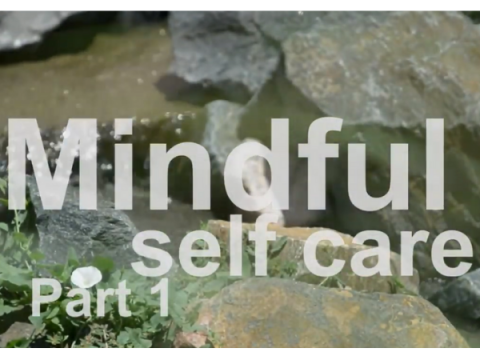 Screenshot from Mindful Self-Care Video