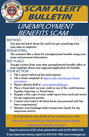 Avviso di truffa contro la disoccupazione