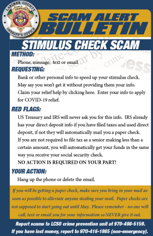 Сповіщення про шахрайство Stimulus Check