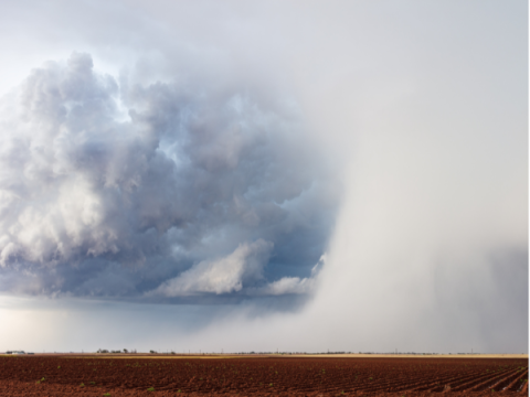 Storm Over Farm Land Storm Over Farm Land