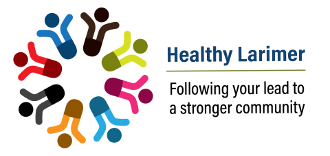 Logotyp för Healthy Larimer - Följ din ledning till en starkare gemenskap