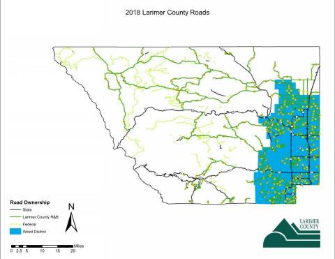 2018 Weed District Map
