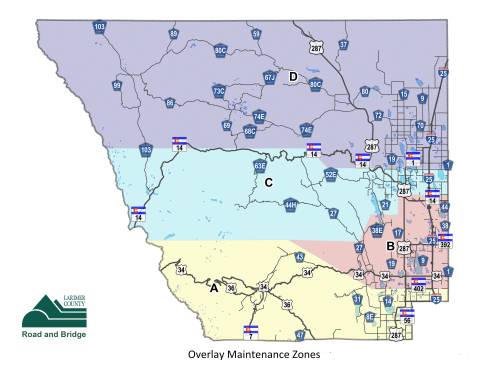 Overlay Maintenance Zones map