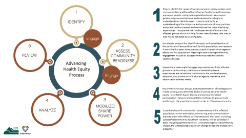 Diagrama del proceso de equidad en salud