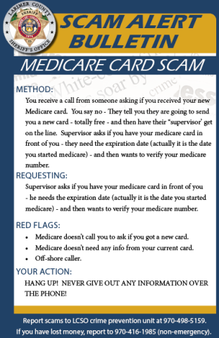 Alerta de estafa de Medicare