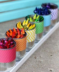 art organizer tin can