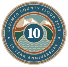 2013 Flood 10-jarig jubileumuitdagingsmuntje.