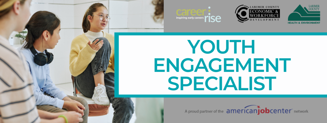 LCDHE Youth Engagement Specialist Banner LCDHE Youth Engagement Specialist Banner with logos for CareerRise, LCEWD, LCDHE and American Job Center