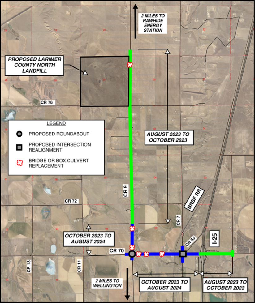 Larimer County Road 70 and County Road 9 Roadway Improvements Project Larimer County
