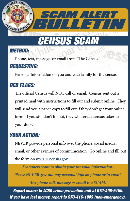 Census scam alert