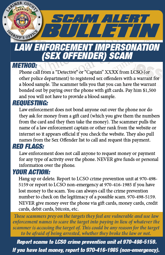 Sex Offender Scam Sex Offender Scam