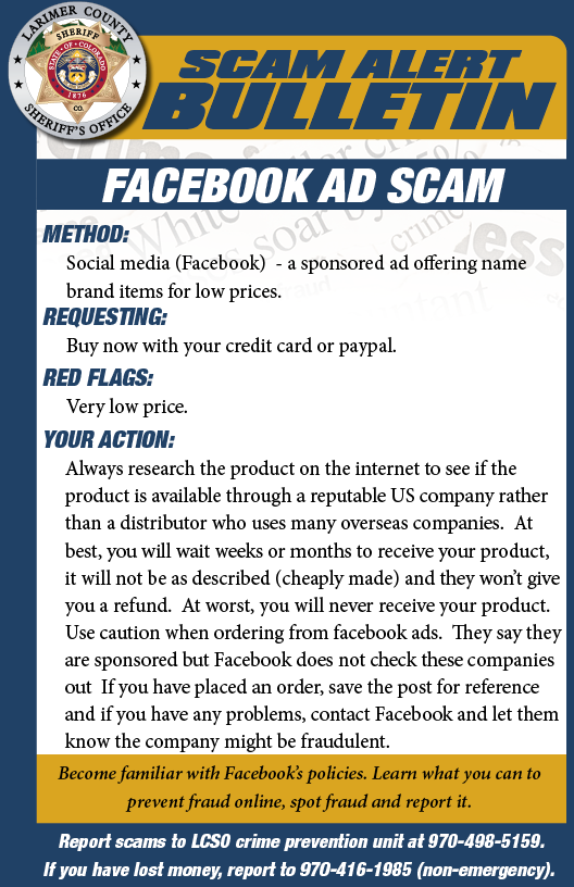 Facebook Ad Scam Alert Facebook Ad Scam Alert
