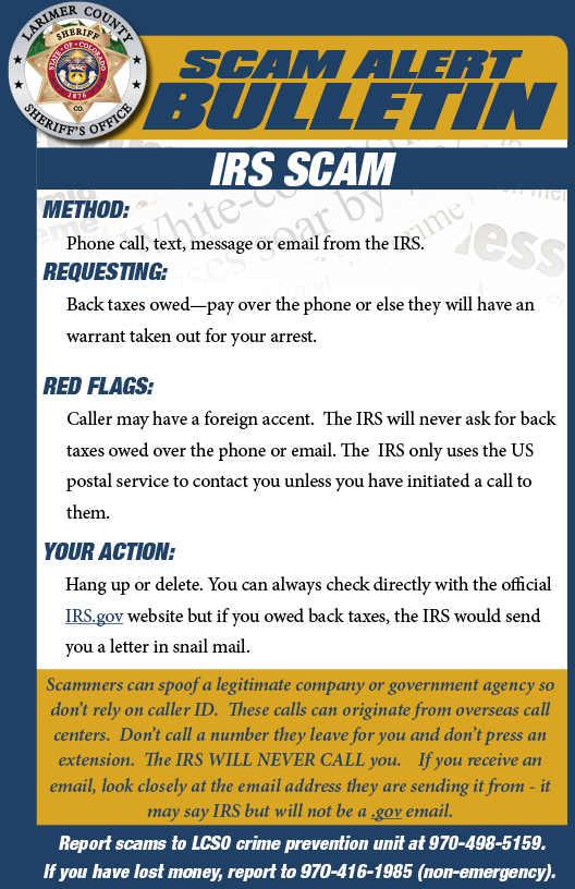 IRS scam alert