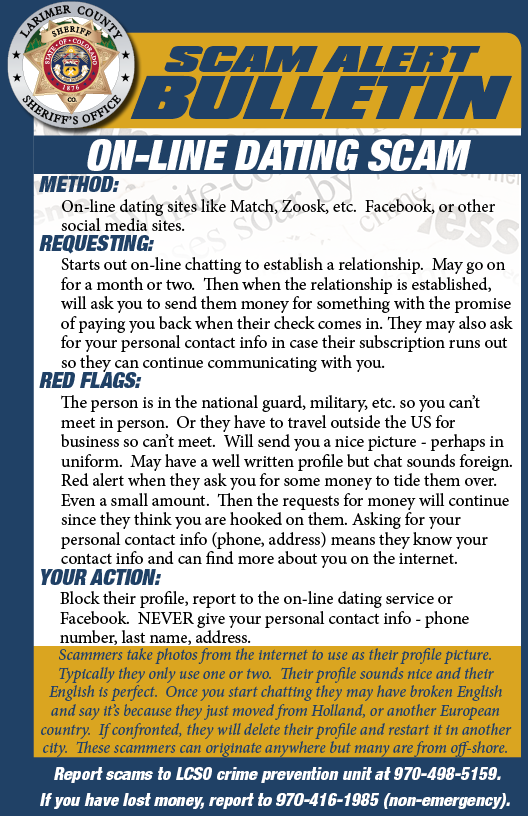 Online dating scam alert Online dating scam alert