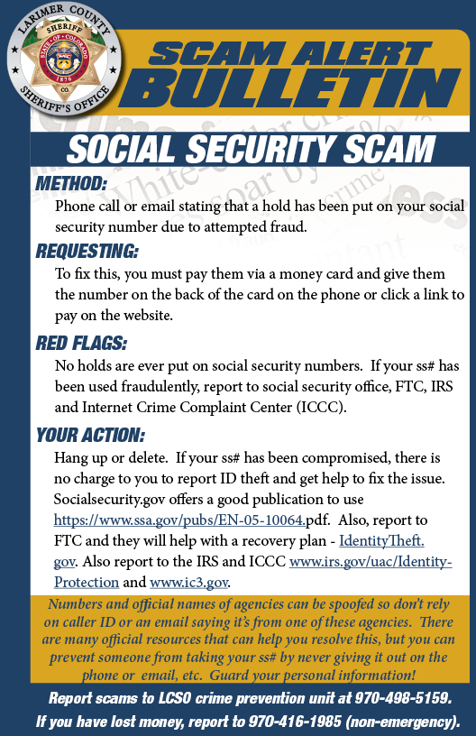 Social security scam alert