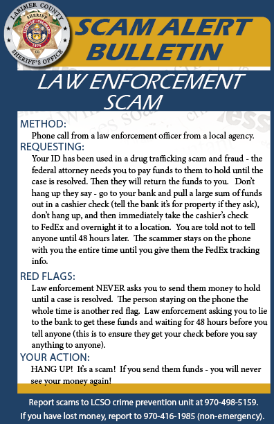 Law Enforcement Scam Law Enforcement Scam