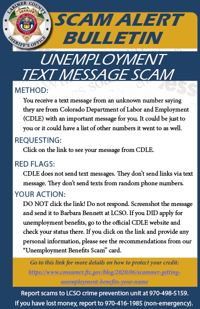 Unemployment Text Scam Alert