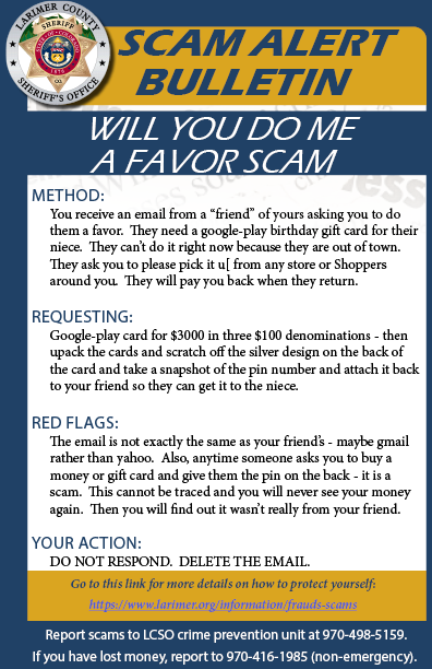 Will You Do Me a Favor Scam Alert Will You Do Me a Favor Scam Alert